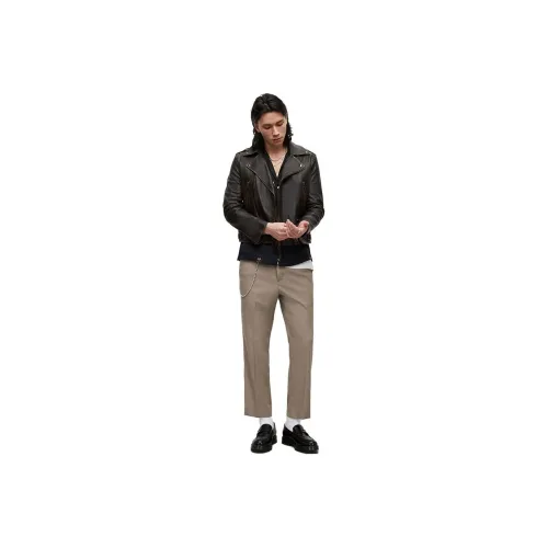 ALLSAINTS Leather Jackets Men Black