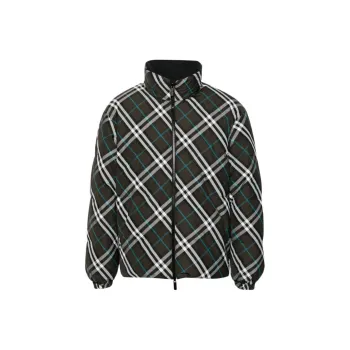 Burberry Checked Hooded Reversible Jacket
