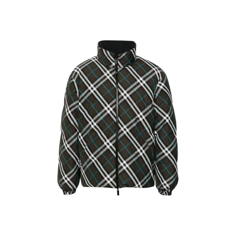 Burberry Checked Hooded Reversible Jacket-0