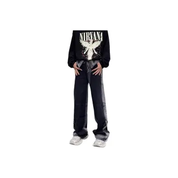 MGXEK Jeans Unisex Black Gray Color