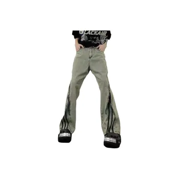 MGXEK Jeans Unisex Yellow Mud