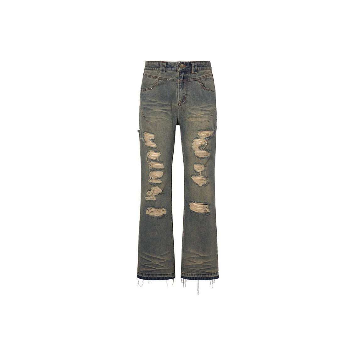 DND4DES Jeans Unisex Black - POIZON