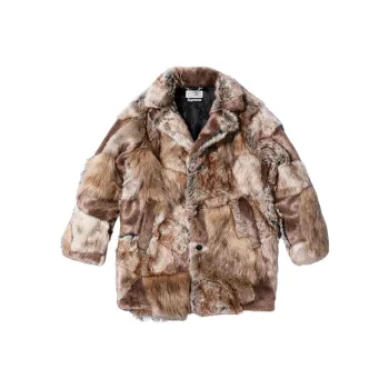 Supreme MM6 Maison Margiela Patchwork Faux Fur Coat