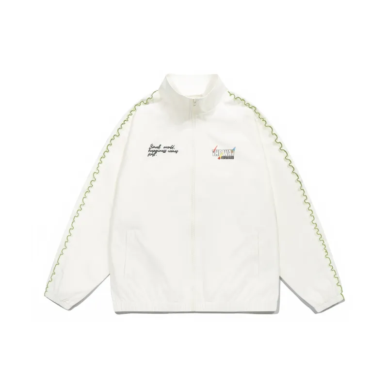 Guuka Jackets Coats Unisex Cream White-0