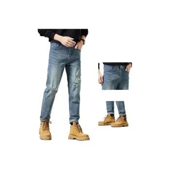 DABAISHA Jeans Men's Light Vintage Color