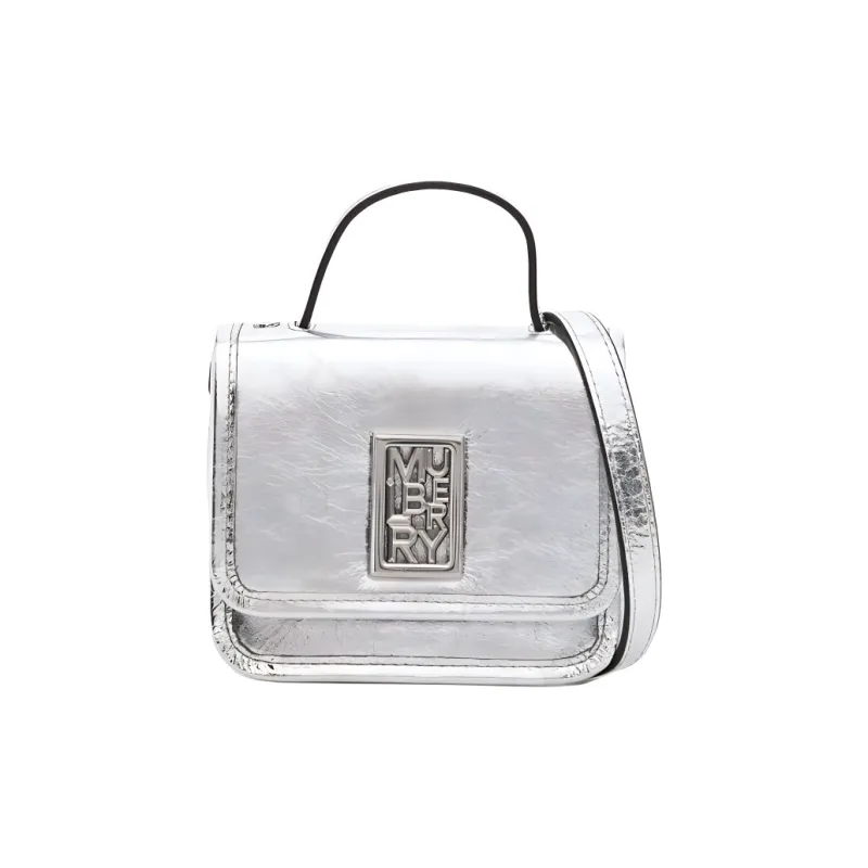 Mulberry Calfskin Wallet Women's Silver-0