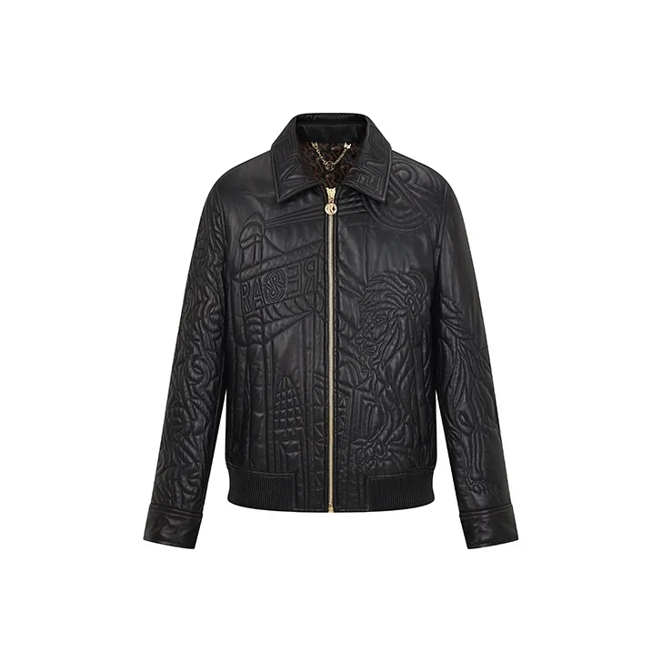 RARE Leather Jacket Men's Black-0
