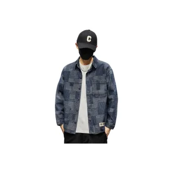 Tonlion Denim Jacket Unisex Blue Tone
