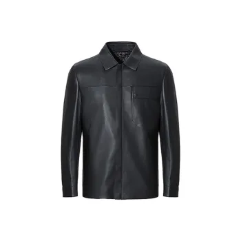 RARE Leather Jackets Men Black
