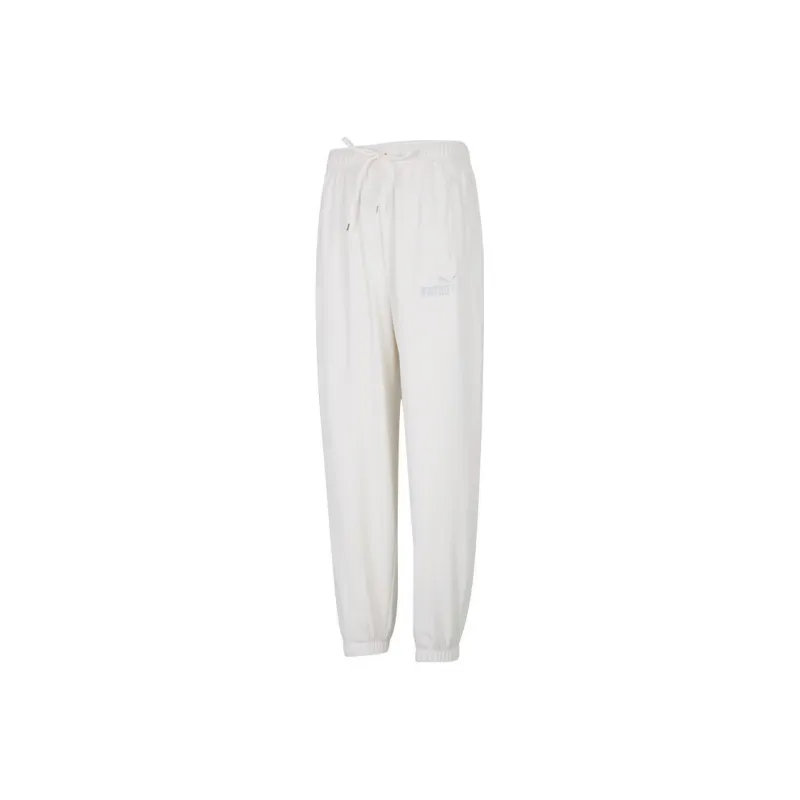 PUMA ESS+ Knitted Sweatpants Unisex White-0