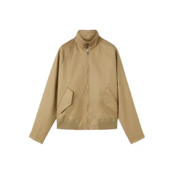 Loro Piana Hino Bomber Jackets Coats Men's Khaki