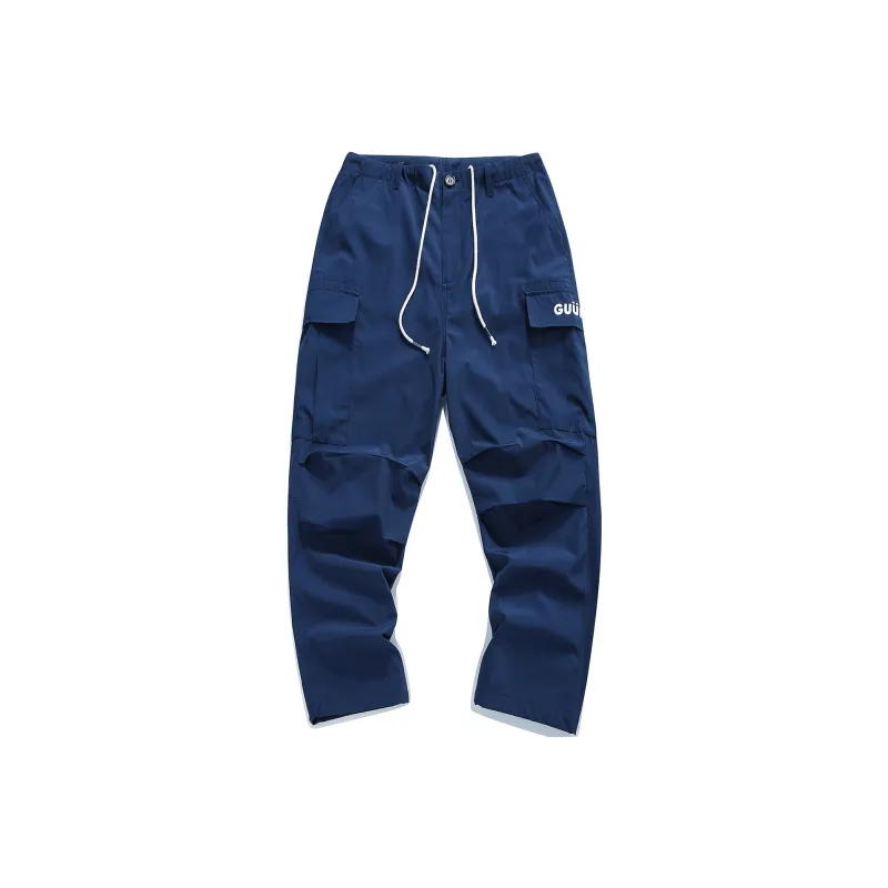 Guuka Cargo Pants Men Dark Blue-0