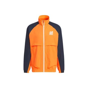 Adidas Small Logo Jacket Jackets Coats Men's Half Impact Orange