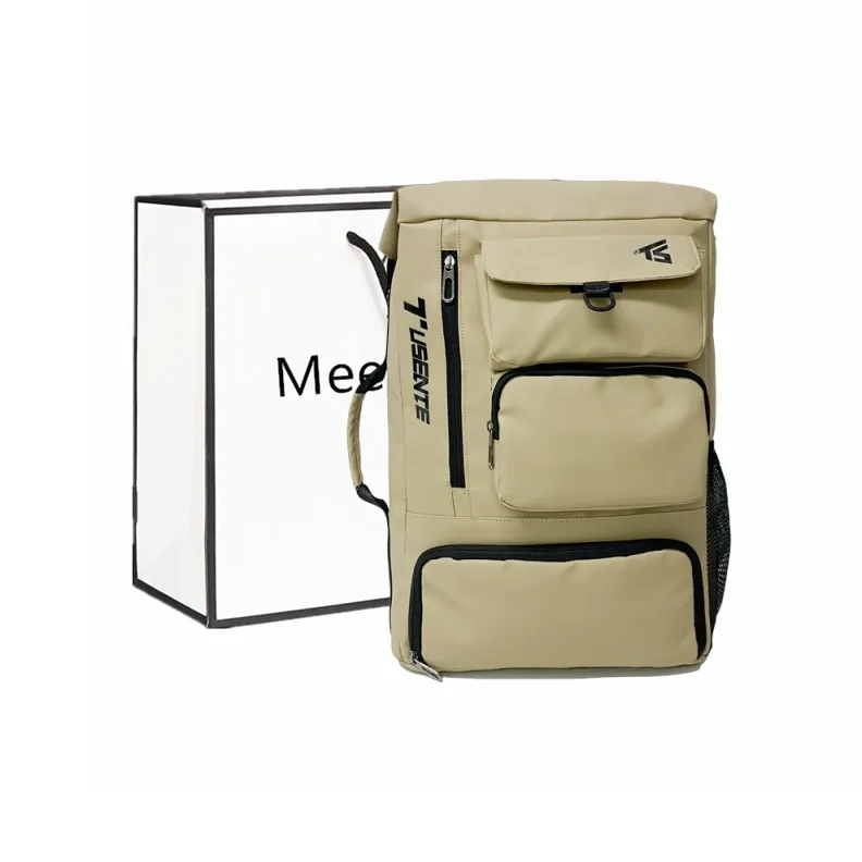 Fitchell Oxford Backpack Unisex Gray/Black/Khaki-4