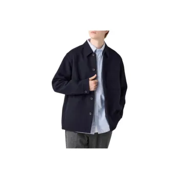 UNIQLO Jackets Coats Unisex Navy Blue