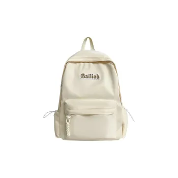 HCXK Composite Cloth Backpack Unisex Black/Green/Blue/Pink/Ecru