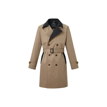 HAZZYS Trench Coats Men Camel