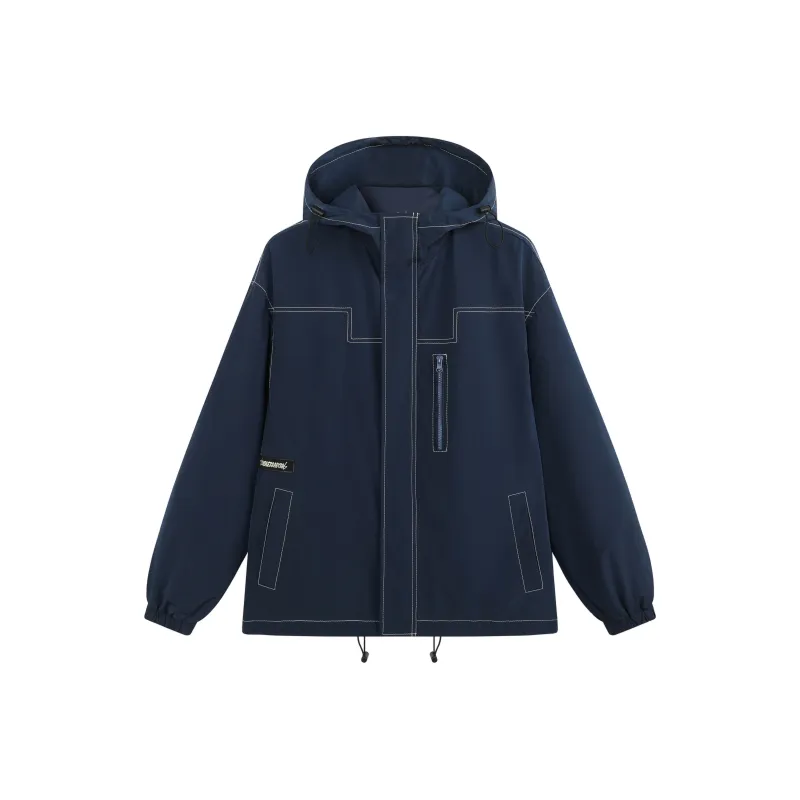 Endless Abyss Jackets Coats Unisex Navy Blue-0