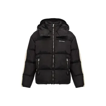 PALM ANGELS Logo Embroidered Padded Track Jacket