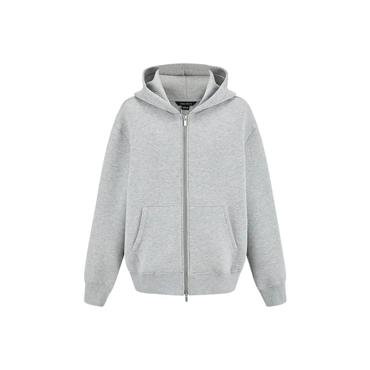 URBAN REVIVO Jackets & Coats Men's Light Gray Heather Gray-0