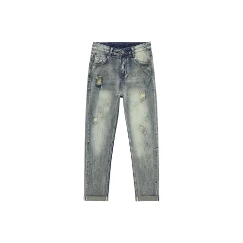 SANTASTIC Jeans Men Vintage Blue