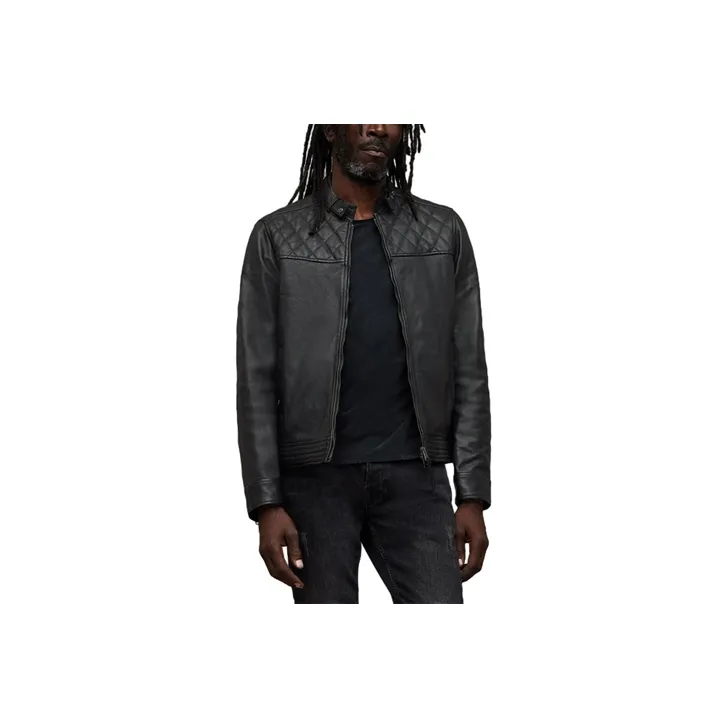 ALLSAINTS Leather Jacket Men's Black-0