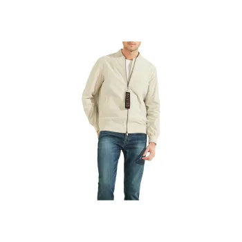 GUESS Comfort Flight Jacket Jackets Coats Men's White