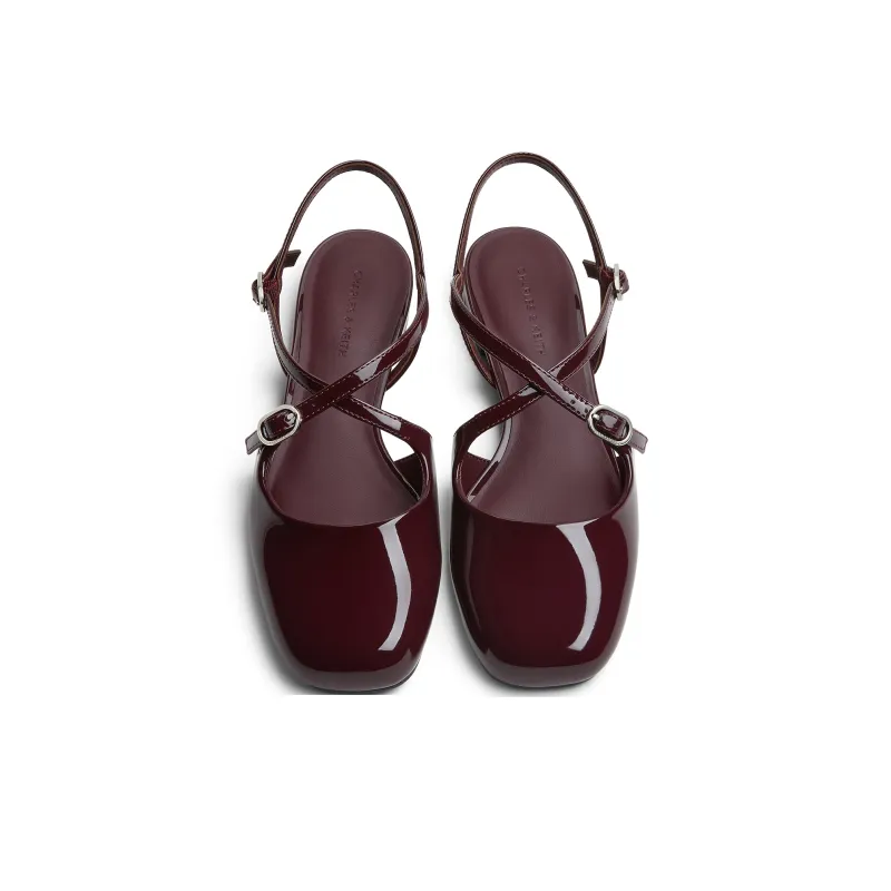 CHARLES&KEITH Small Ck One Strap Sandals 2.2cm Women's-10