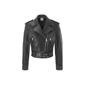 OSOI Leather Jacket Unisex Black