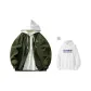 Army Green (with A White Sweatshirt)