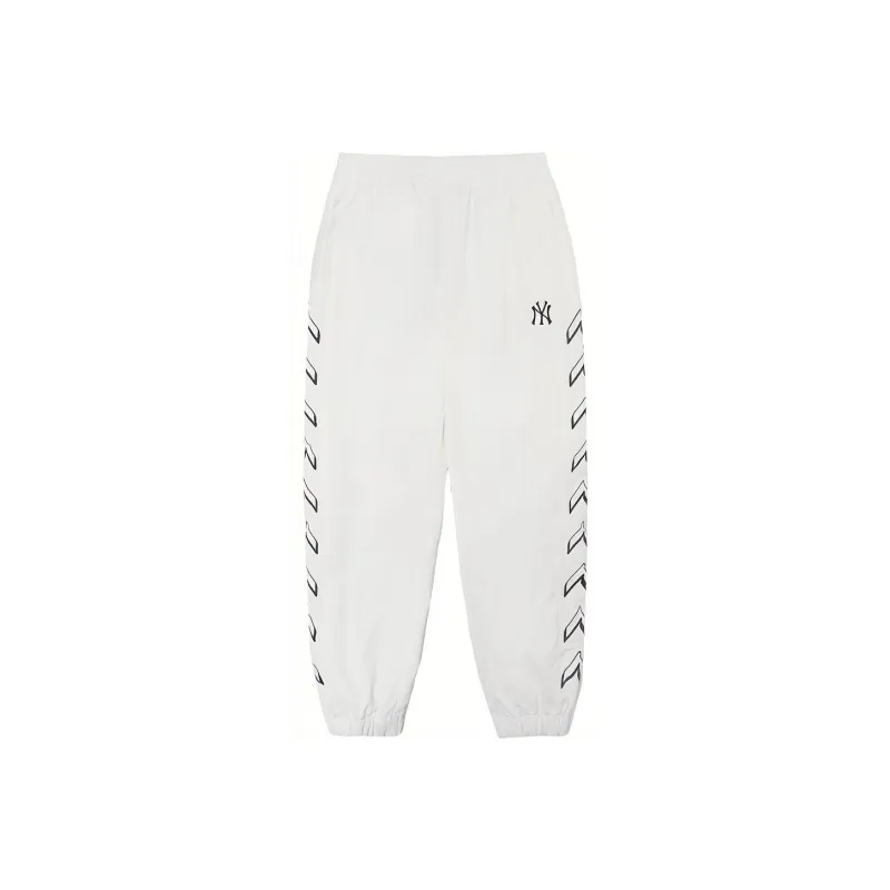 MLB New York Yankees Knitted Sweatpants Unisex White-0