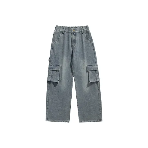 33SUNSETMONENT Jeans Unisex Yellow Mud