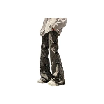 MIIOW Trend Party Series Jeans Unisex Black