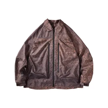 SET FUNS Style Jacket Spring And Fall Season Men's Camouflage Coffee