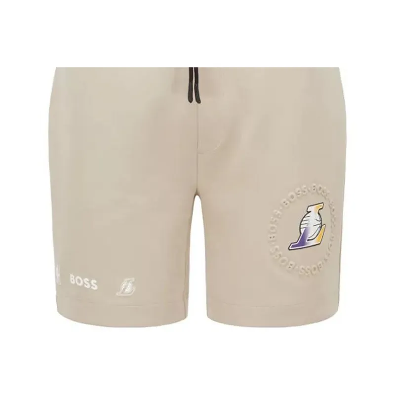 Nba X HUGO BOSS HUGO BOSS X NBA Casual Shorts Men Beige-4