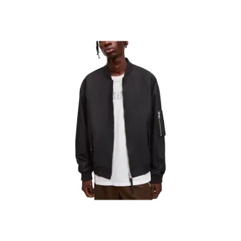 ALLSAINTS Leather Jacket Men's Black