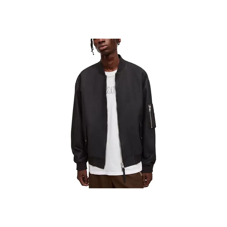 ALLSAINTS Leather Jacket Men's Black-0
