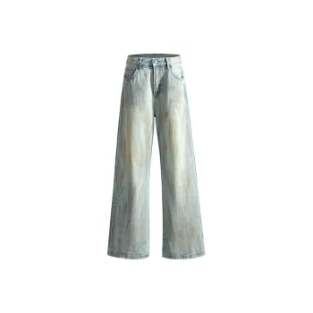 DESSO Jeans Unisex Yellow Mud Blended Dye
