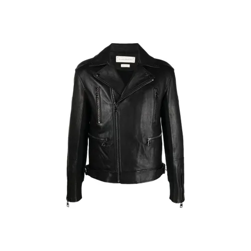 Alexander McQueen Leather trim Biker Jacket