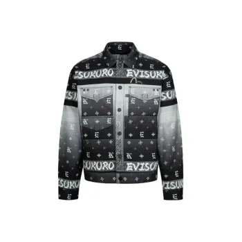 EVISU Jackets Men Black All Over Print