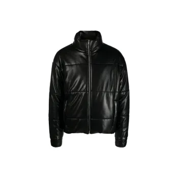 NANUSHKA Faux Leather Puffer Jacket