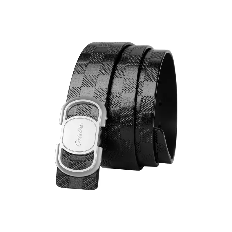 CATELLES Top Grain Cow Leather Belts Men's 3.5cm-1