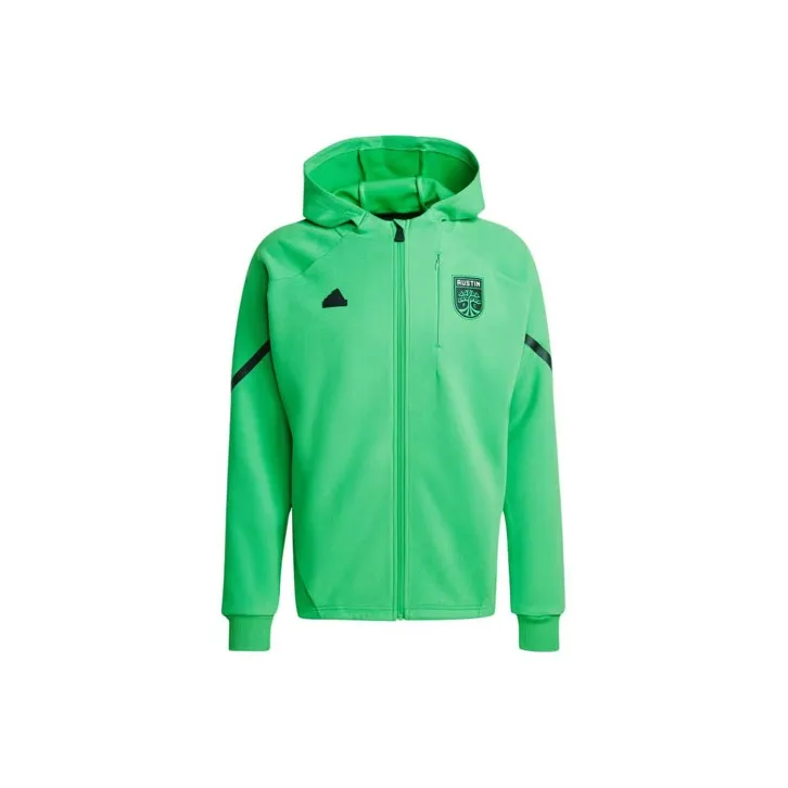 Adidas Austin Fc Designed For Gameday Anthem Jacket Jackets Coats Men's Green-0