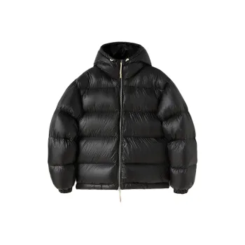 JIL SANDER Padded Drawstring Hood Zipped Jacket