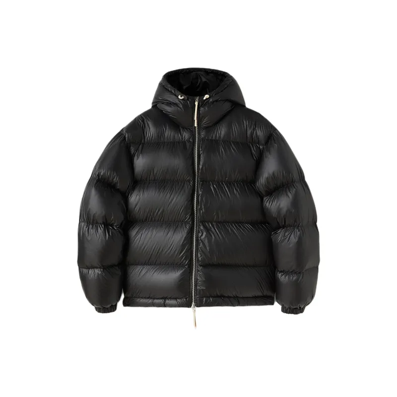 JIL SANDER Padded Drawstring Hood Zipped Jacket-0