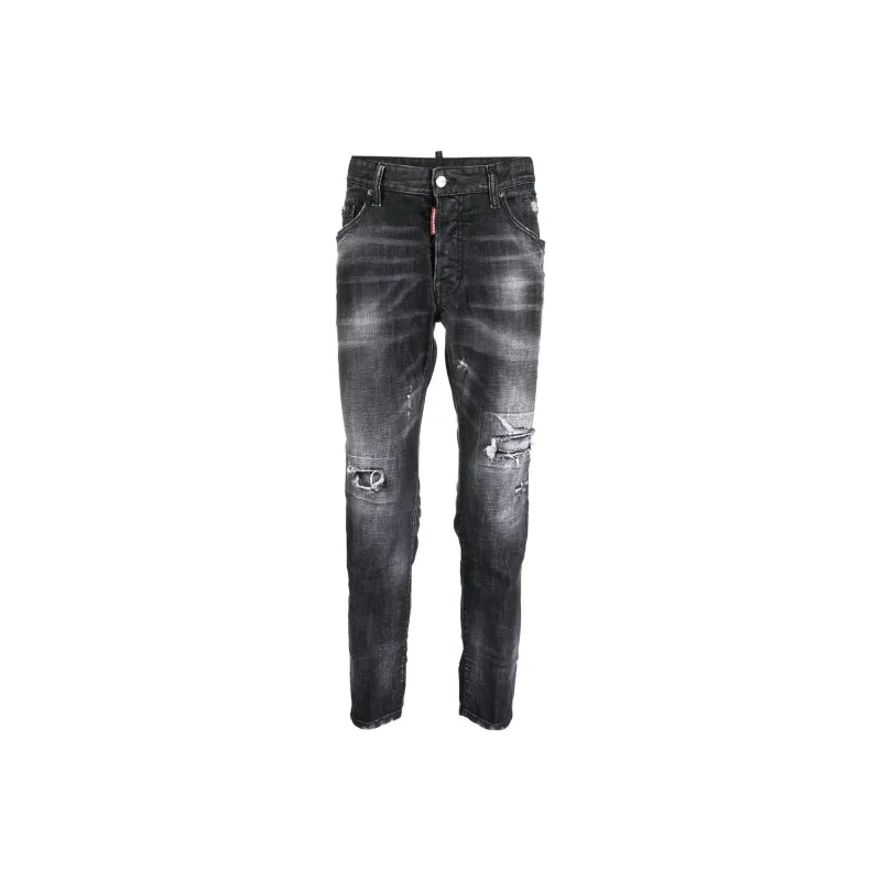 Dsquared2 Logo Patch Skinny Jeans-0
