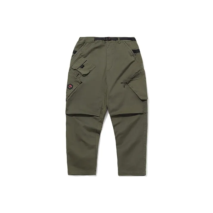 LiNing Casual Pants Men Dark Olive Green-0