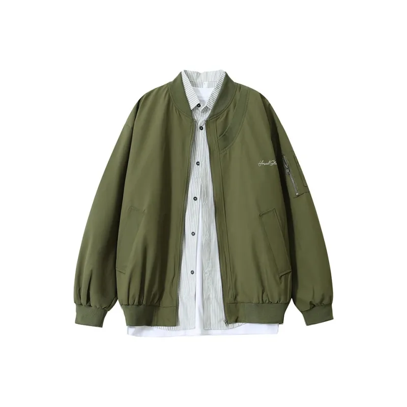 YOSICIL Jackets Coats Unisex Beige-4
