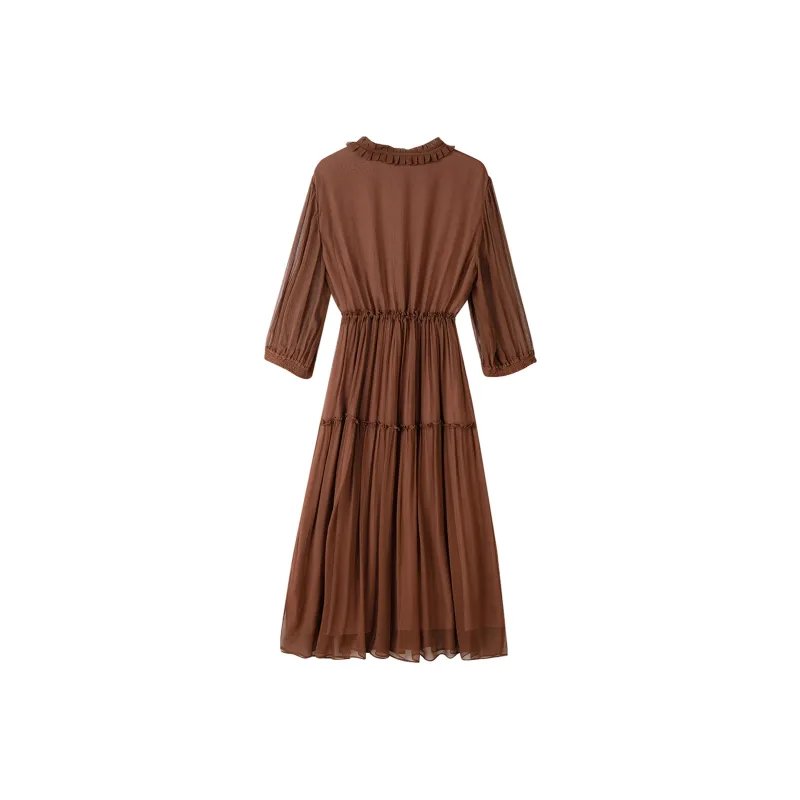 To The West Long Sleeved Dress Women's-1
