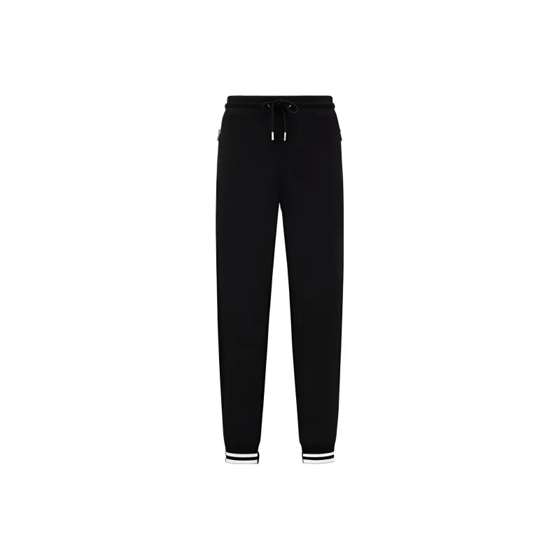 Moncler Knitted Sweatpants Men Black-0